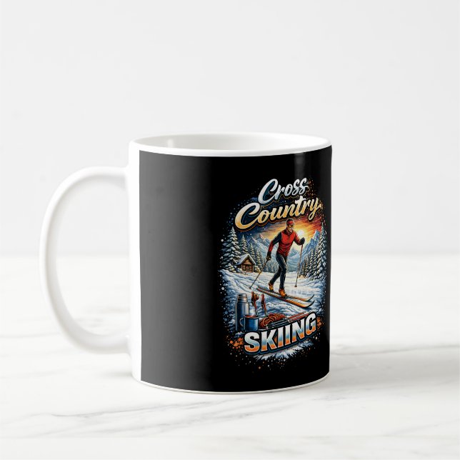 Caneca De Café Esqui Cross Country (Esquerda)