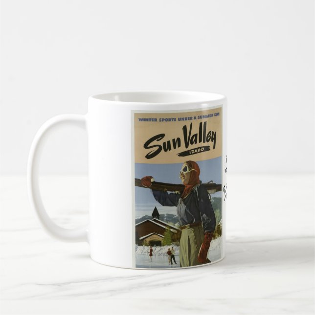 Caneca De Café Esqui de Sun Valley (Esquerda)