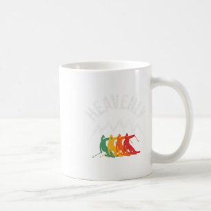 Caneca De Café Esqui do Lago Tahoe Ca, Retro-Skiing na Califórnia