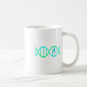 Caneca De Café Esqui Jumper Dna Ski Jumping Skier Athleting Wi