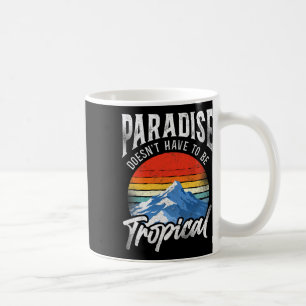 Caneca De Café Esqui na Neve Snowboard Vintage Montanha Inverno E