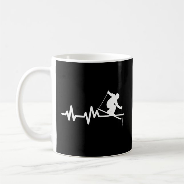 Caneca De Café Esqui Pulsação de Esqui (Esquerda)
