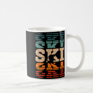 Caneca De Café esqui retro ski