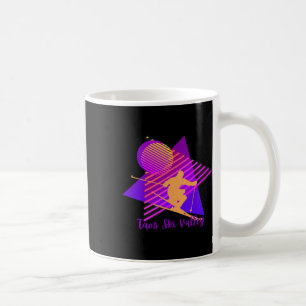 Caneca De Café Esqui Rosa e Roxo dos Anos 80 Taos Ski Valley Novo