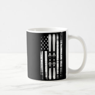 Caneca De Café Esqui vintage americano esqui inverno montanha usa