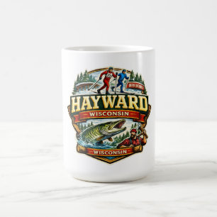 Caneca De Café Esqui Vintage Hayward Wisconsin Birkebeiner