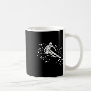 Caneca De Café Esquiador Alpino Esportes de Inverno Esqui Nórdico