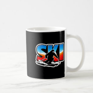 Caneca De Café Esquiador de esqui amante esportes de inverno mont