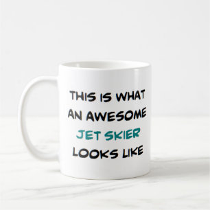 Caneca De Café esquiador de jato incrível