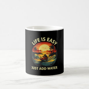 Caneca De Café esquiador de Jet Ski clássico