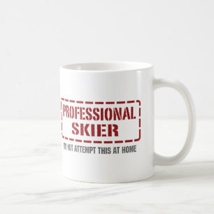 Caneca De Café Esquiador profissional