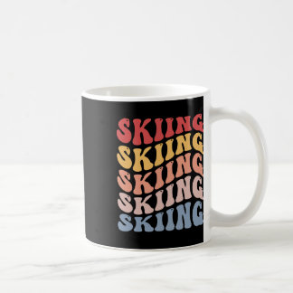 Caneca De Café Esquiando Groovy Esquiador