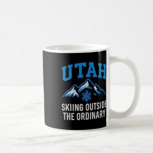 Caneca De Café Esquiar em Utah Fora do Ordinário Gráfico Colegial