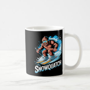 Caneca De Café Esquiar sasquatch esporte de inverno esquiador eng