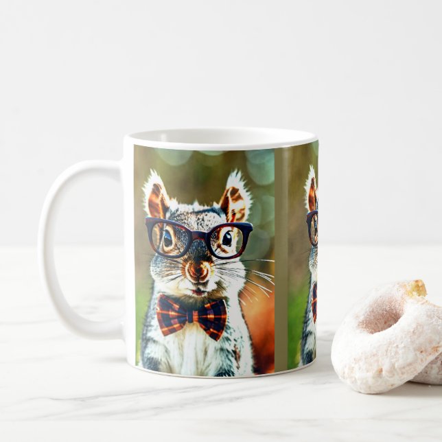 Caneca De Café Esquilo (Com Donut)