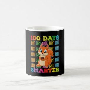 Caneca De Café Esquilo 100 Dias Mais Inteligente 100º Dia de Esco