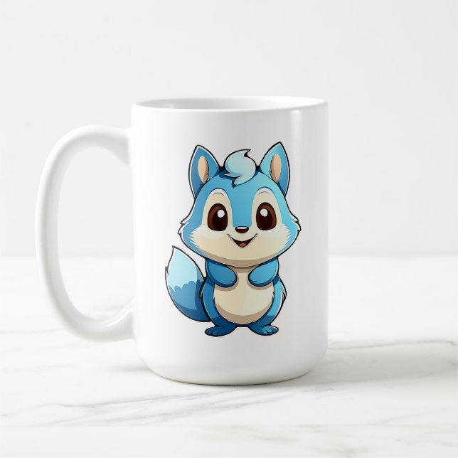 Caneca De Café Esquilo animal adorável (Esquerda)