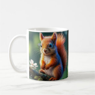 Caneca De Café Esquilo Castanho Sentado no Ramal-567656