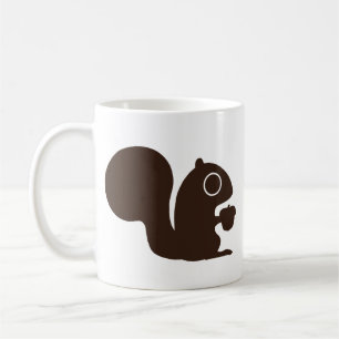 Caneca De Café Esquilo com Noz Fofa Vida Selvagem da Floresta