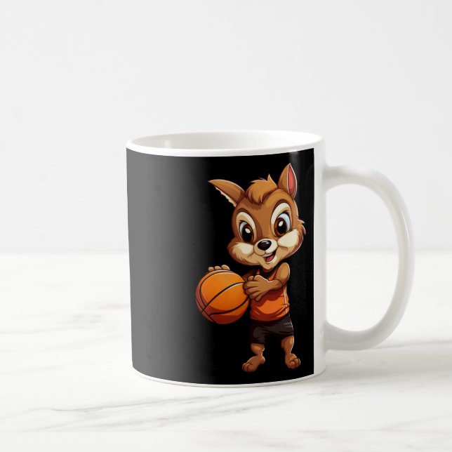 Caneca De Café Esquilo de basquetebol (Direita)