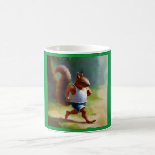 Caneca De Café Esquilo em Execução