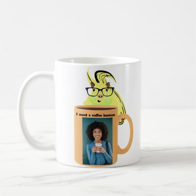 Caneca De Café Esquilo Malvado #330 Café Humano (Esquerda)