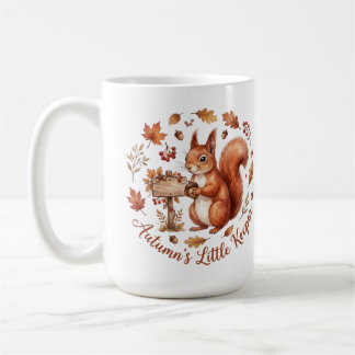 Caneca De Café Esquilo Pequeno Guardião do Outono