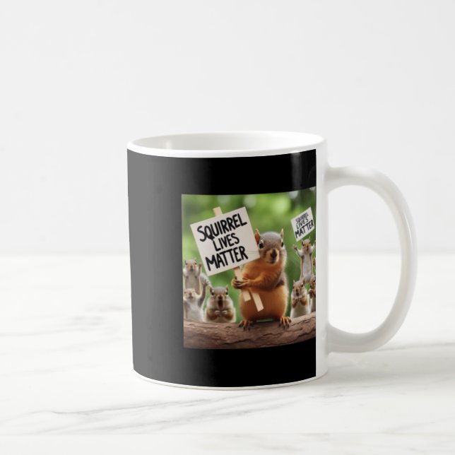 Caneca De Café Esquilo Vive Sticker (Direita)