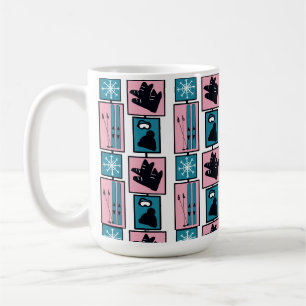 Caneca De Café Esquis e acessórios de inverno