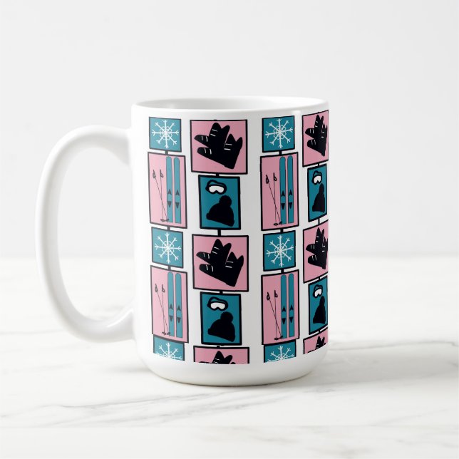Caneca De Café Esquis e acessórios de inverno (Esquerda)