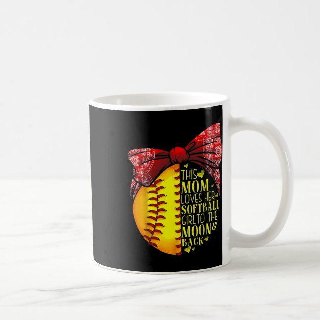 Caneca De Café Essa Mãe Ama Sua Menina Delicada Até a Lua e Ck (Direita)