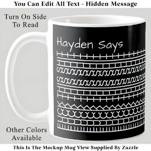 Caneca De Café Essa Porra de Mensagem Oculta 144WB - Trabalho Eng