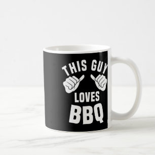 Caneca De Café Esse Cara Ama Fantasia De Bbq Engraçado Churrasco