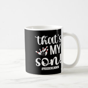 Caneca De Café Esse é o meu filho Boliche orgulhosa mãe de uma ma
