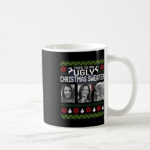 Caneca De Café Esse é um doce de Natal feio Joe Biden Harris