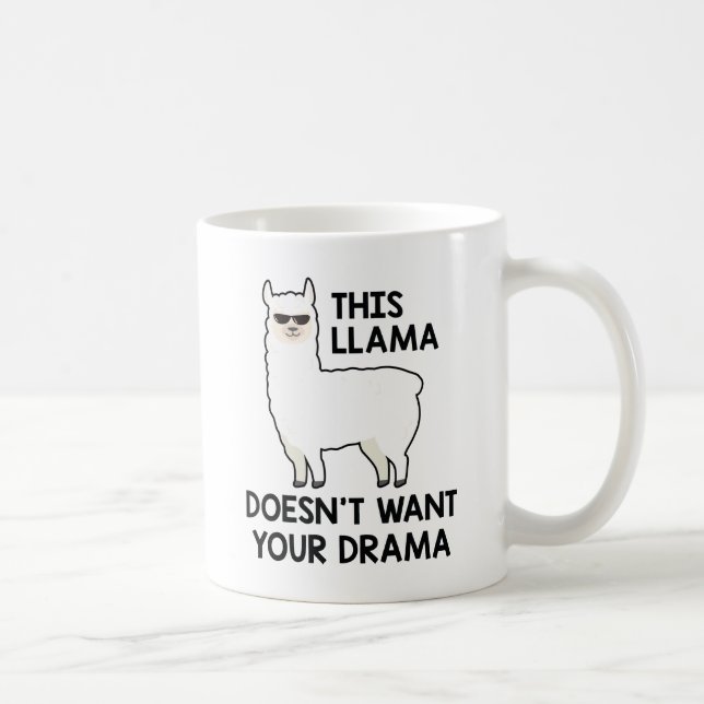 Caneca De Café Esse Llama Não Quer Seu Drama (Direita)