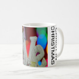 Caneca De Café Essência do Natal Com Amor da Cena da Natividade