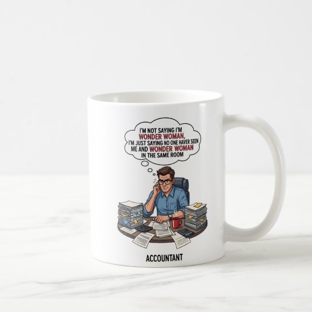 Caneca De Café Essenciais para a Vida de Contador – Finanças Prof (Direita)