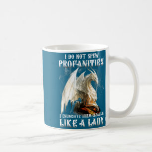 Caneca De Café Esses Dragão Não Soltam Palavrões Enunciam