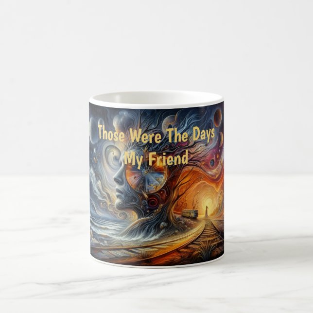Caneca De Café Esses Eram Os Dias Que Meu Amigo (Centro)