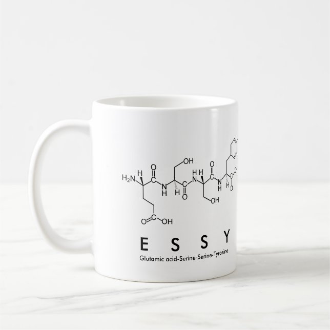 Caneca De Café Essy peptide name mug (Esquerda)