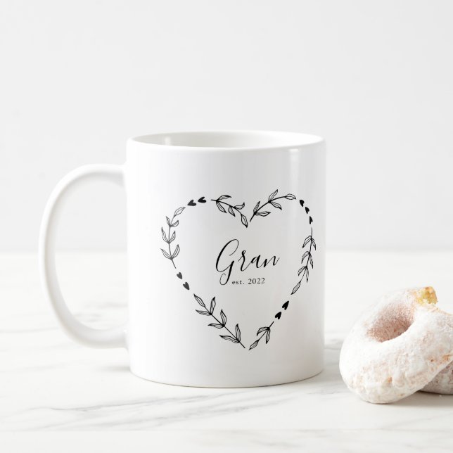 Caneca De Café Est. Ano da Vovó (Com Donut)