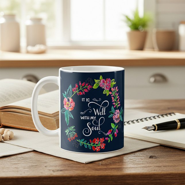 Caneca De Café Está bem com a minha alma (Criador carregado)