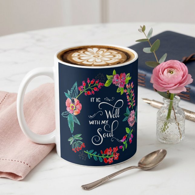 Caneca De Café Está bem com a minha alma (Criador carregado)
