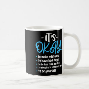 Caneca De Café Está bem, Saúde Mental Sensibilização Prevenção do