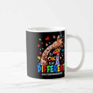 Caneca De Café Está bem ser diferente a consciência de girafa do