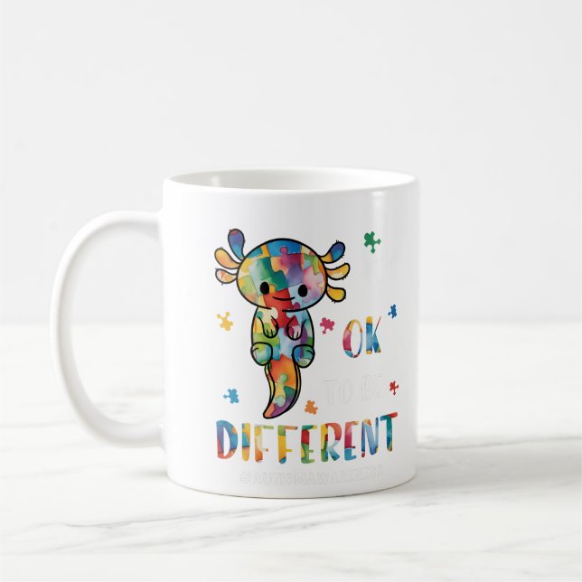 Caneca De Café Está bem ser diferente. | Kindness Mug (Esquerda)
