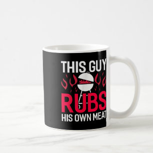 Caneca De Café Esta Cara Esfrega Seu Churrasco Engraçado De Carne