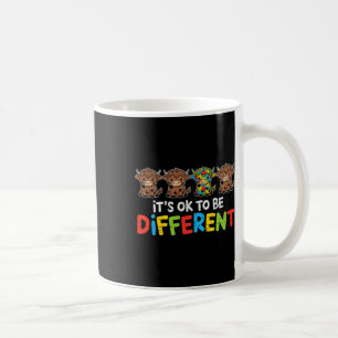 Caneca De Café Está Certo Ser Diferente Da Consciência Do Autismo