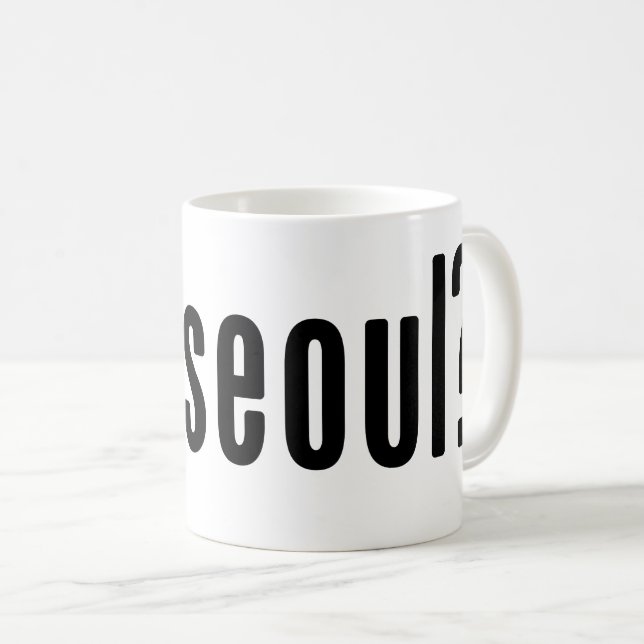 Caneca De Café está com seoul? (Frente Esquerda)